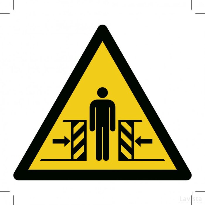 Warning; Crushing (Sticker)