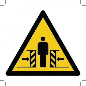 Warning; Crushing (Sticker)