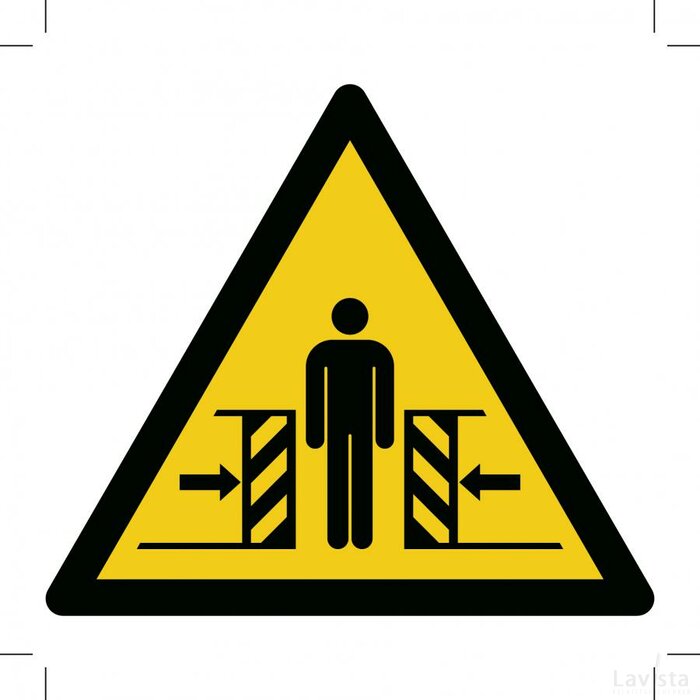 Warning; Crushing (Sticker)