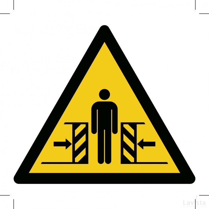 Warning; Crushing (Sticker)