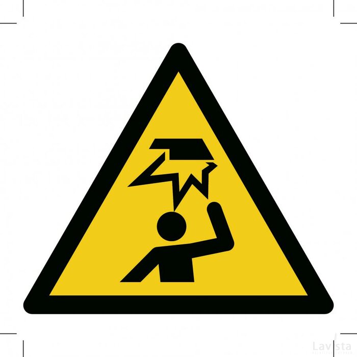 Warning; Overhead Obstacle (Sticker)