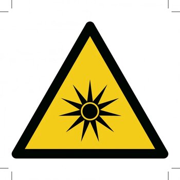 Warning; Optical Radiation (Sticker)