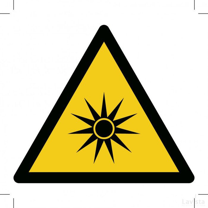 Warning; Optical Radiation (Sticker)