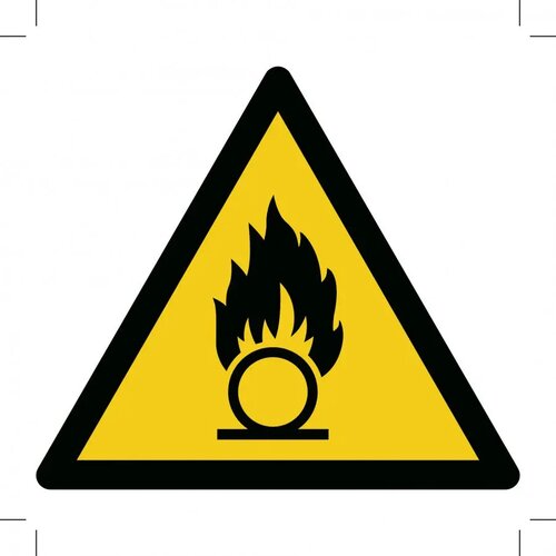 Waarschuwing, Oxiderende Stoffen (Sticker)
