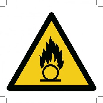 Waarschuwing, Oxiderende Stoffen (Sticker)