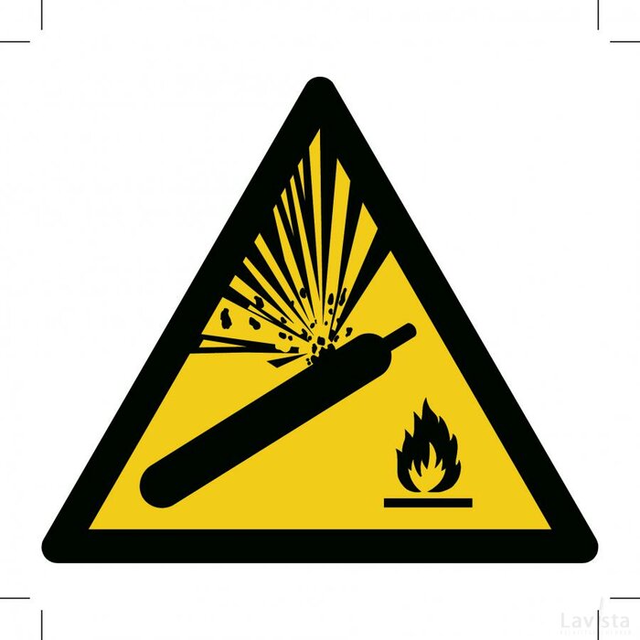Warning; Pressurized Cylinder (Sticker)