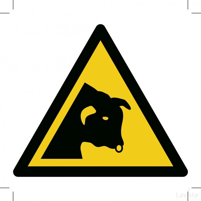W034: Warning; Bull (Sticker)