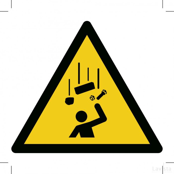 W035: Warning; Falling Objects (Sticker)