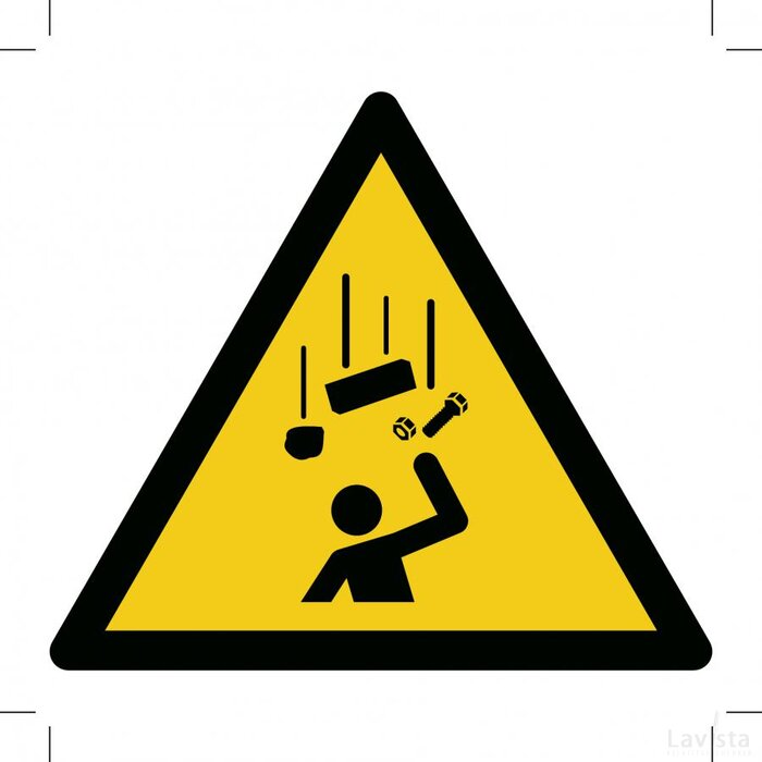 W035: Warning; Falling Objects (Sticker)
