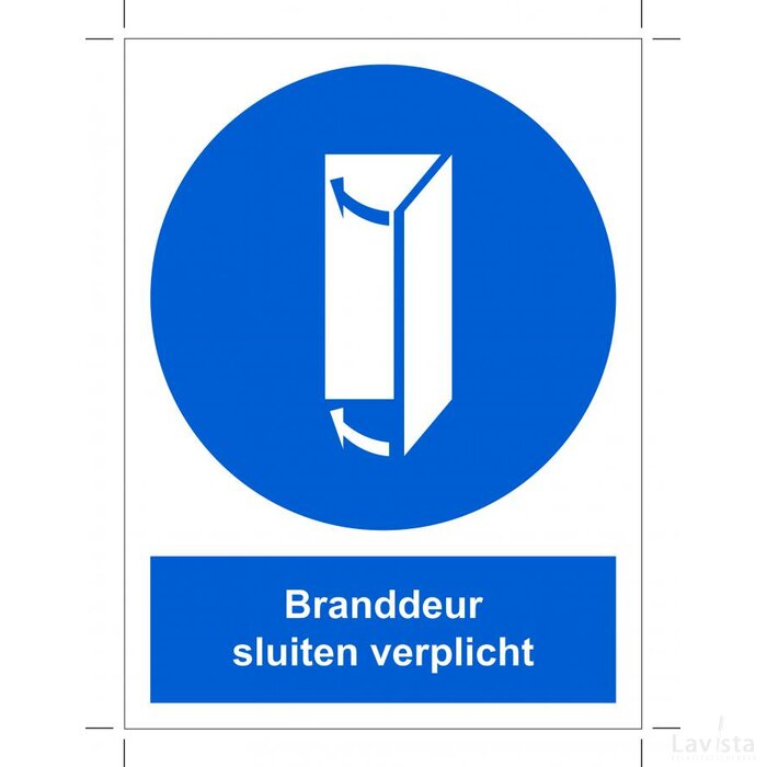 Branddeur Sluiten Verplicht (Sticker)