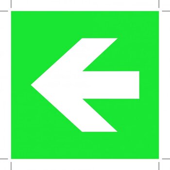 Pijl Links (Sticker)