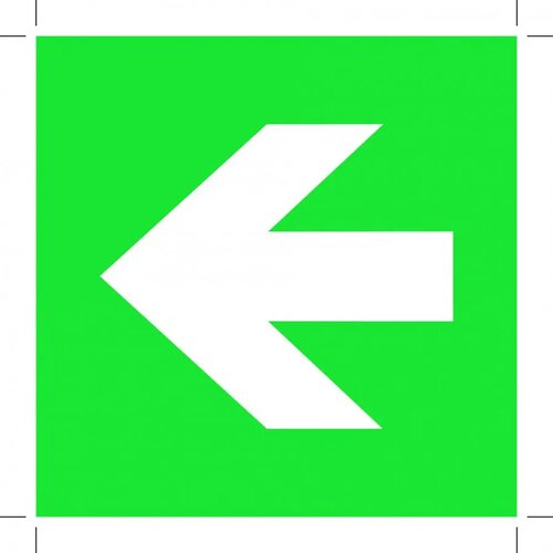 Pijl Links (Sticker)