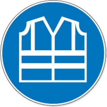 Veiligheidsjas Met Verhooge Zichtbaarheid Verplicht (Sticker)