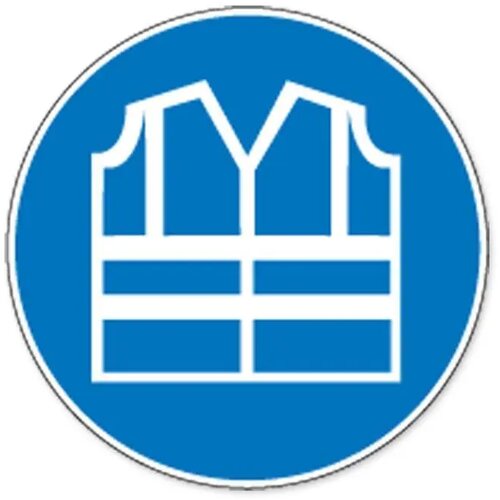 Veiligheidsjas Met Verhooge Zichtbaarheid Verplicht (Sticker)