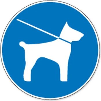 Verplicht Honden Aan De Leiband Te Houden (Sticker)