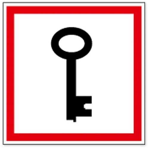 Noodsleutel (Sticker)