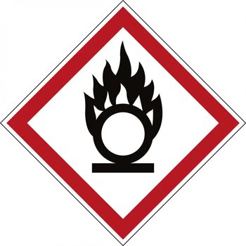 Ghs Symbool - Ghs03 - Brandbevorderend (Sticker)