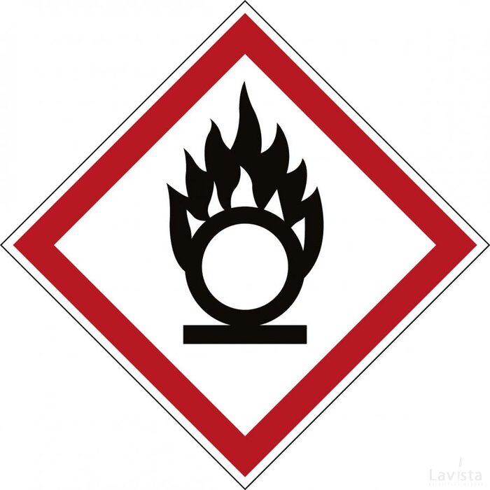 Ghs Symbool - Ghs03 - Brandbevorderend (Sticker)