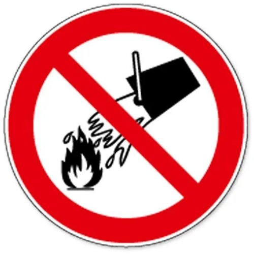 Verboden Met Water Te Blussen (Sticker)