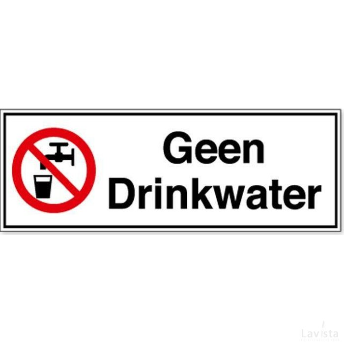 Geen Drinkwater (Sticker)