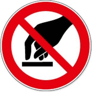 Aanraken Verboden (Sticker) Aanraken Verboden (Sticker)