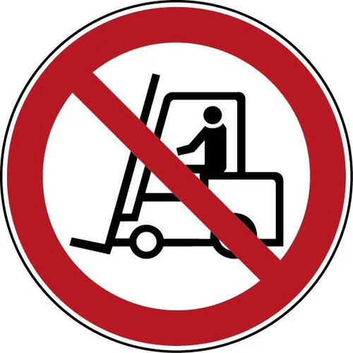 Heftrucks Verboden (Sticker)
