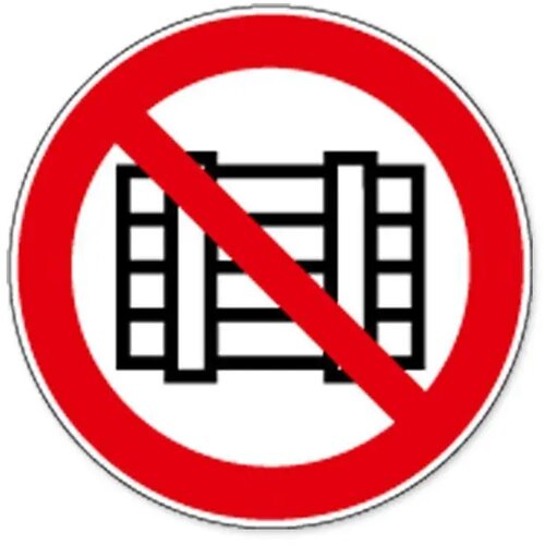 Neerzetten Of Opslaan Verboden (Sticker)