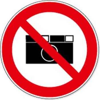 Fotograferen Verboden (Sticker)