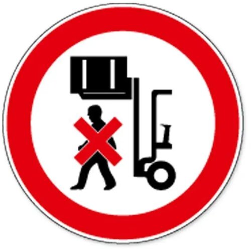 Niet Onder Opgetilde Last Staan (Sticker)