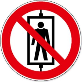 Personenvervoer Verboden (Sticker) Personenvervoer Verboden (Sticker)