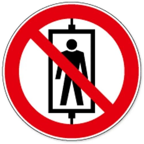 Personenvervoer Verboden (Sticker)