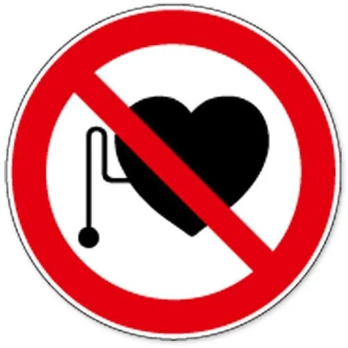 Verboden Voor Personen Met Pacemaker (Sticker)