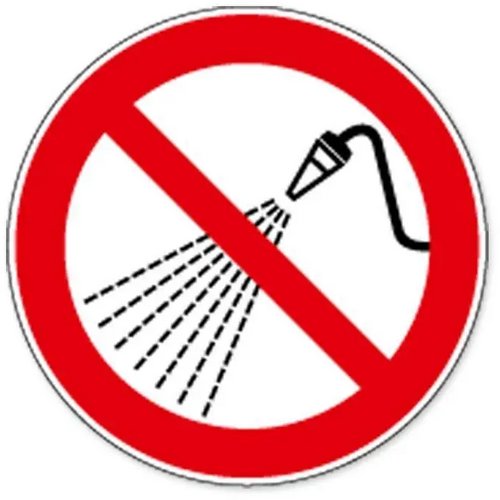 Niet Besproeien Met Water (Sticker)