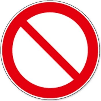 Verbodsteken (Sticker)