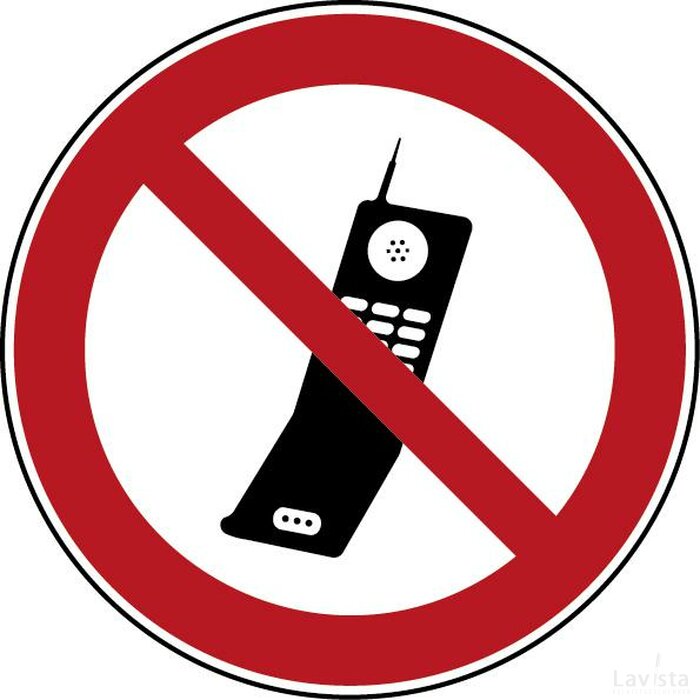 Geactiveerde Mobiele Telefoons Verboden (Sticker)