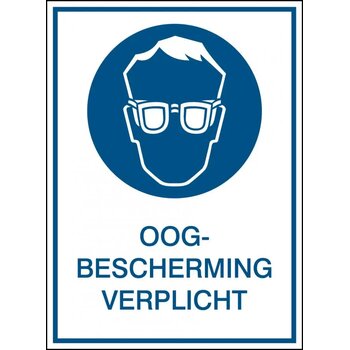 Oogbescherming Verplicht (Sticker)