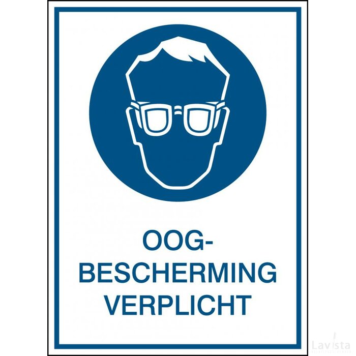 Oogbescherming Verplicht (Sticker)