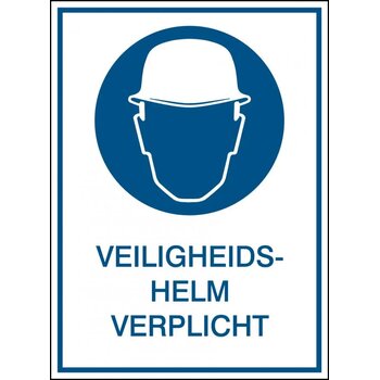 Veiligheidshelm Verplicht (Sticker)