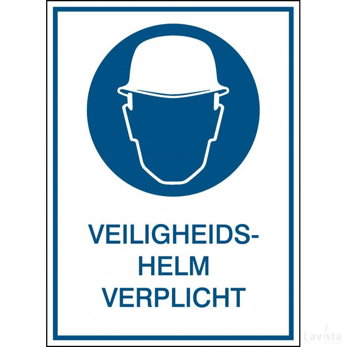 Veiligheidshelm Verplicht (Sticker)