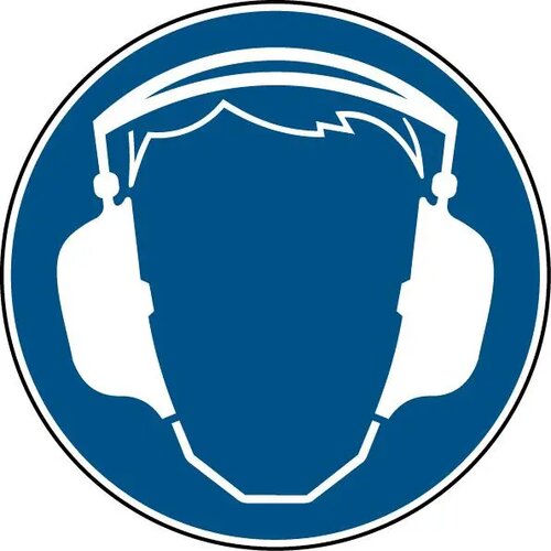 Gehoorbescherming Verplicht (Sticker)