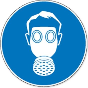 Ademhalingsbescherming Verplicht (Sticker)