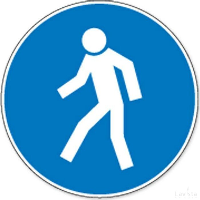 Verplichte Doorgang Voetgangers (Sticker)