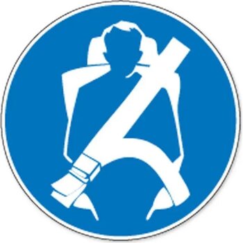 Veiligheidsgordel Verplicht (Sticker)