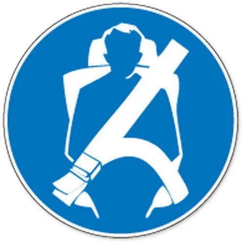Veiligheidsgordel Verplicht (Sticker)