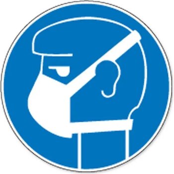 (Lichte) Ademhalingsbescherming Verplicht (Sticker)