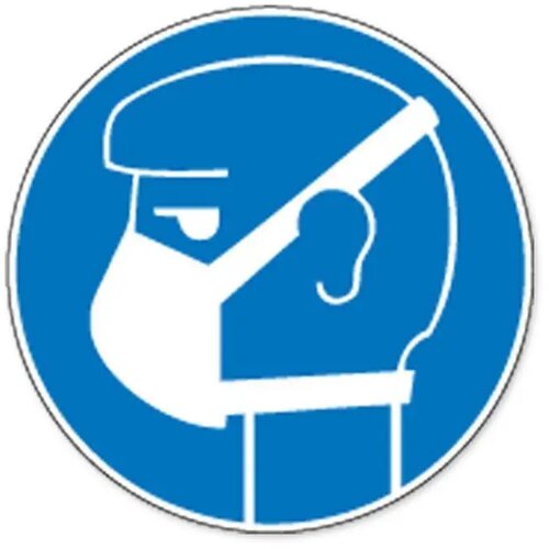 (Lichte) Ademhalingsbescherming Verplicht (Sticker)