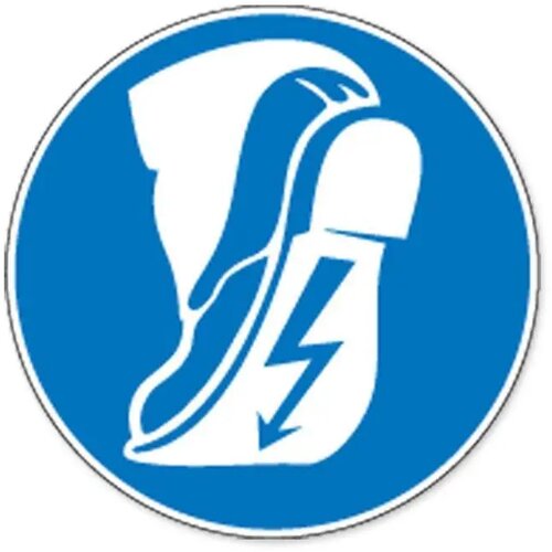 Antistatische Schoenen Verplicht (Sticker)