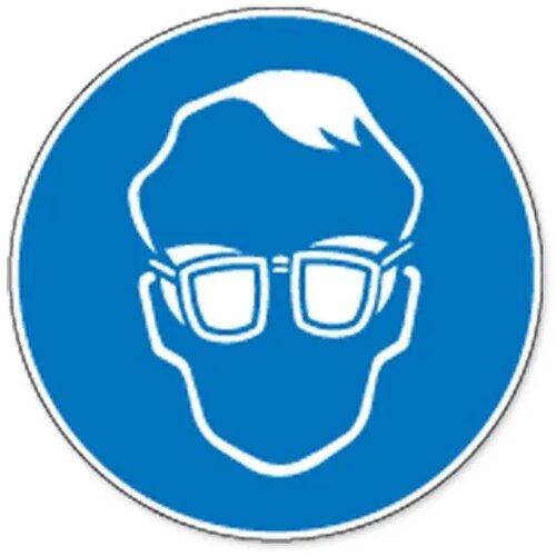 Dragen Van Opaak Bril Verplicht (Sticker)