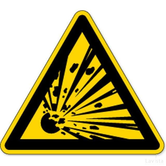 Waarschuwing: Explosieve Stoffen (Sticker)