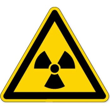 Waarschuwing; Radioactieve Stoffen (Sticker)